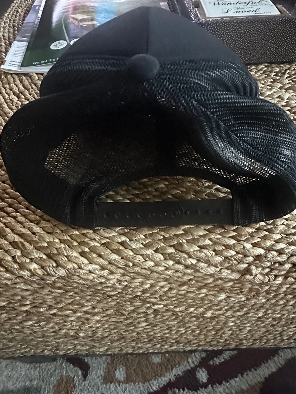 Fishers Of Men Black Trucker Hat with Yellow Logo OSFA